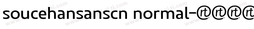 soucehansanscn normal字体转换